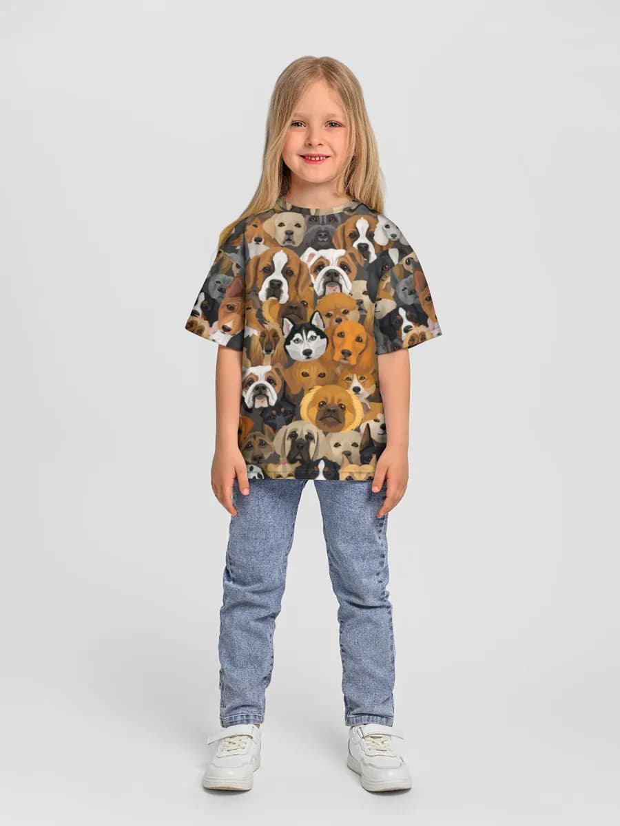 Camiseta Oversize de Algodón Niña