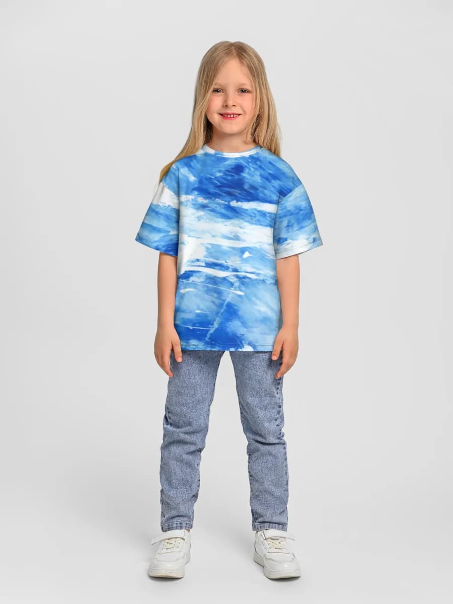 Oversized Baumwoll-T-Shirt Mädchen