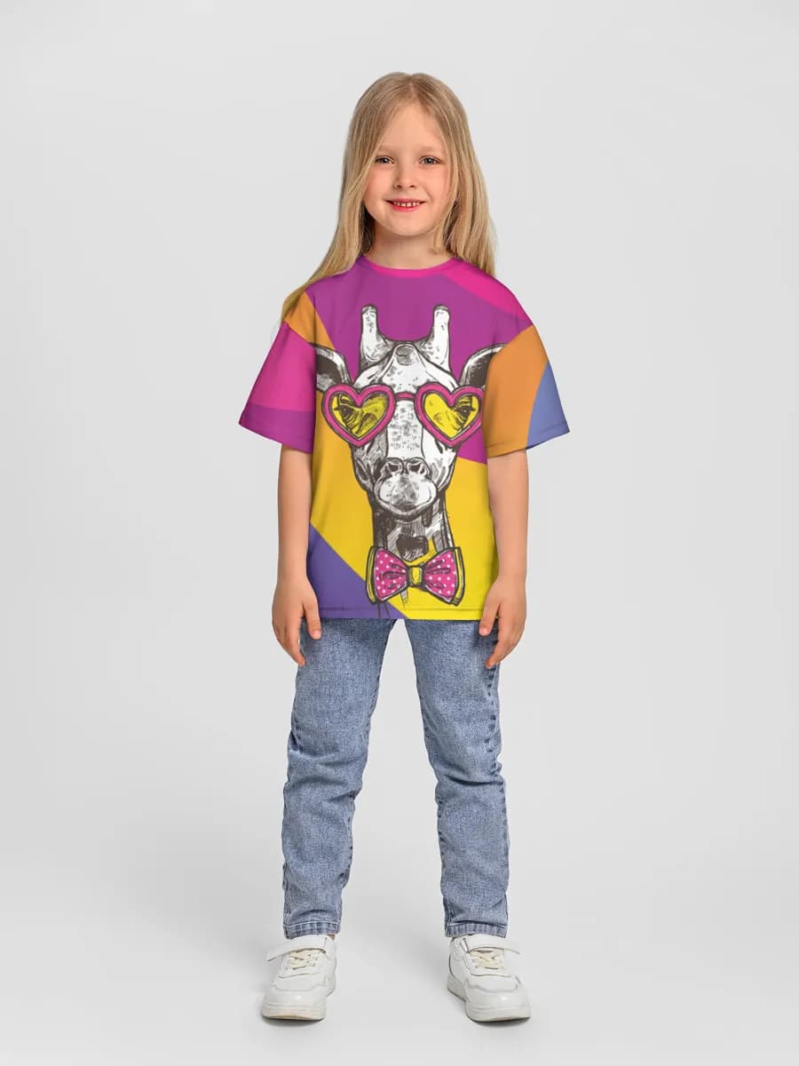 Camiseta Oversize de Algodón Niña