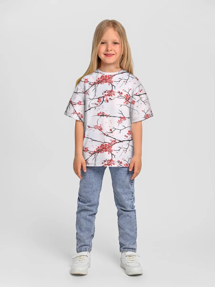 Camiseta Oversize de Algodón Niña
