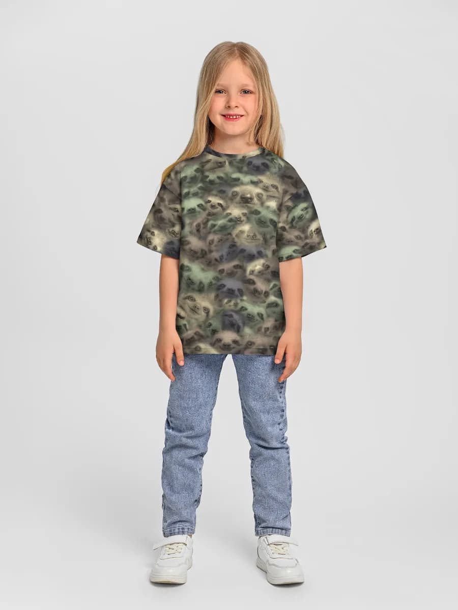 Camiseta Oversize de Algodón Niña