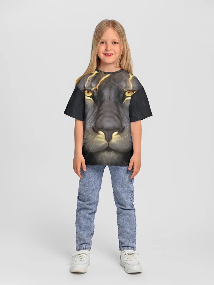Oversized Baumwoll-T-Shirt Mädchen