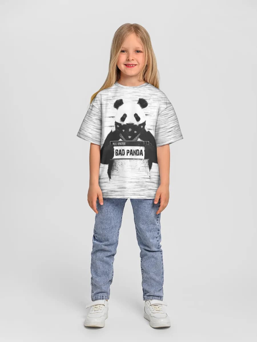 Camiseta Oversize de Algodón Niña
