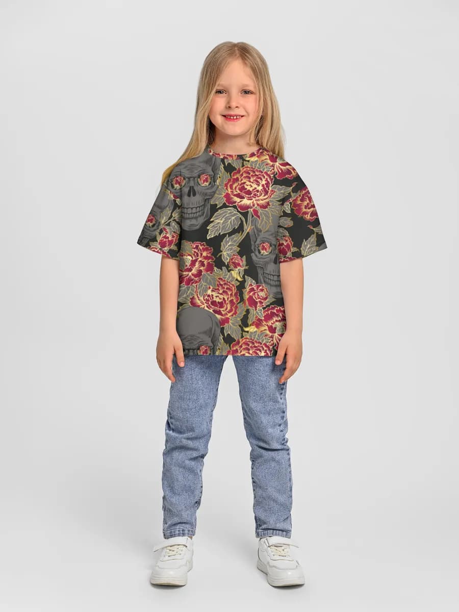 Camiseta Oversize de Algodón Niña
