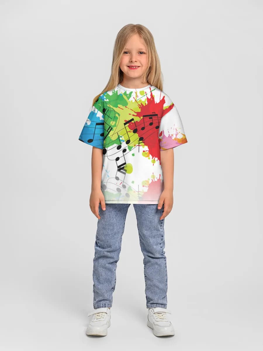Oversized Baumwoll-T-Shirt Mädchen