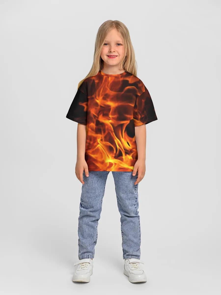 Camiseta Oversize de Algodón Niña