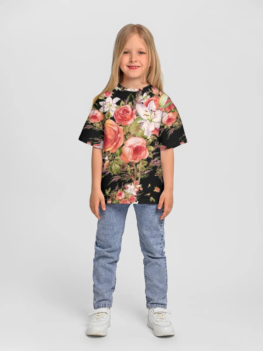 Camiseta Oversize de Algodón Niña