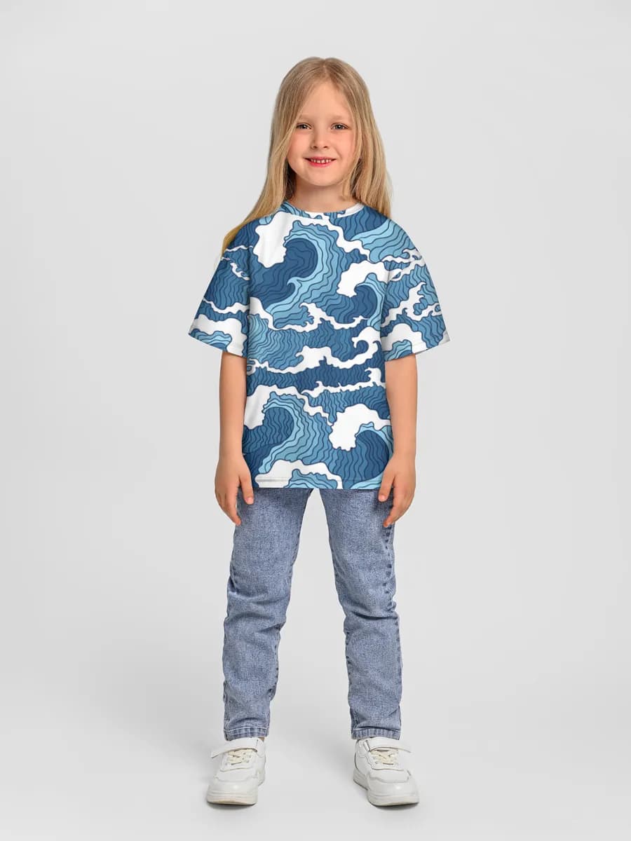 Camiseta Oversize de Algodón Niña
