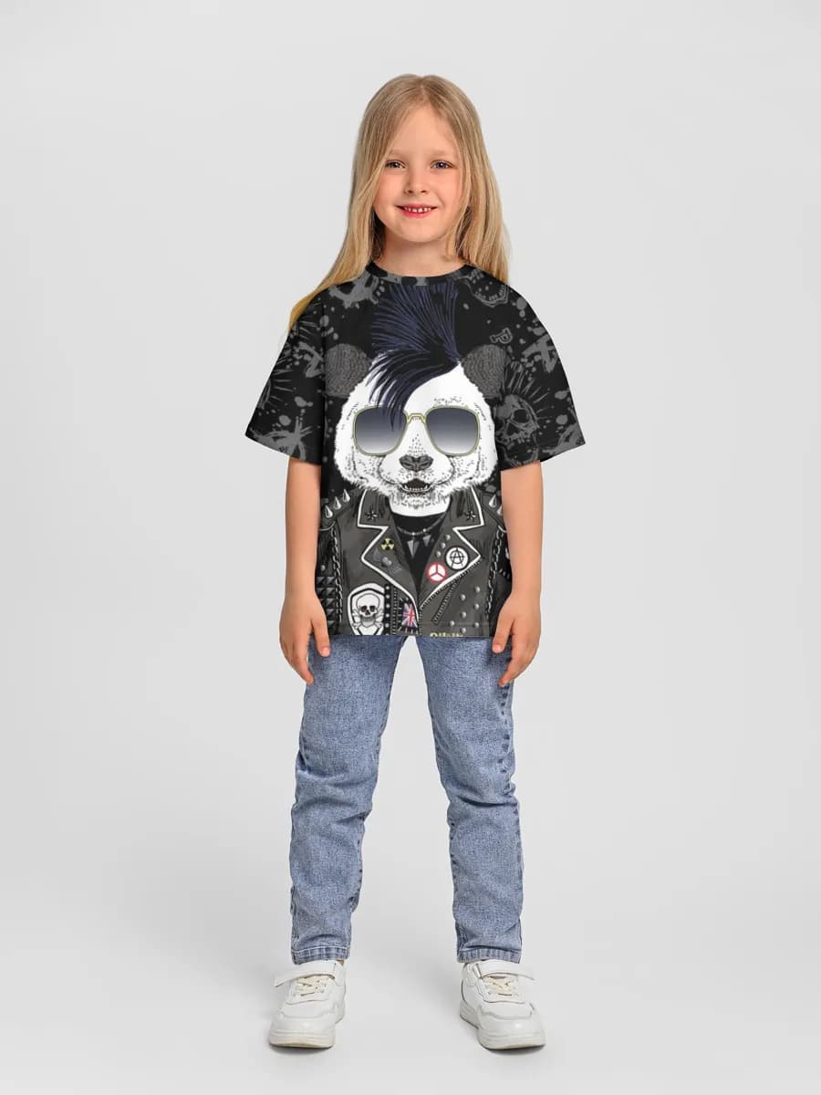 Camiseta Oversize de Algodón Niña