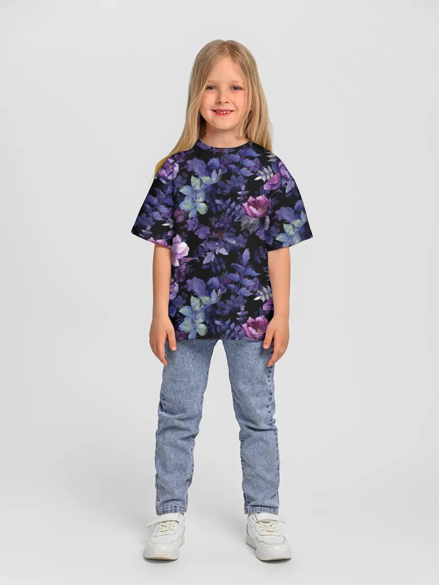 Oversized Baumwoll-T-Shirt Mädchen