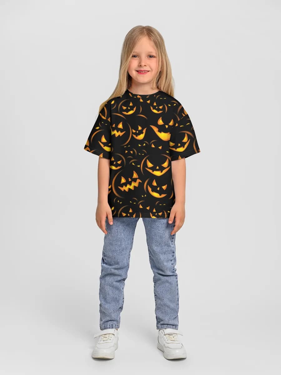 Oversized Baumwoll-T-Shirt Mädchen