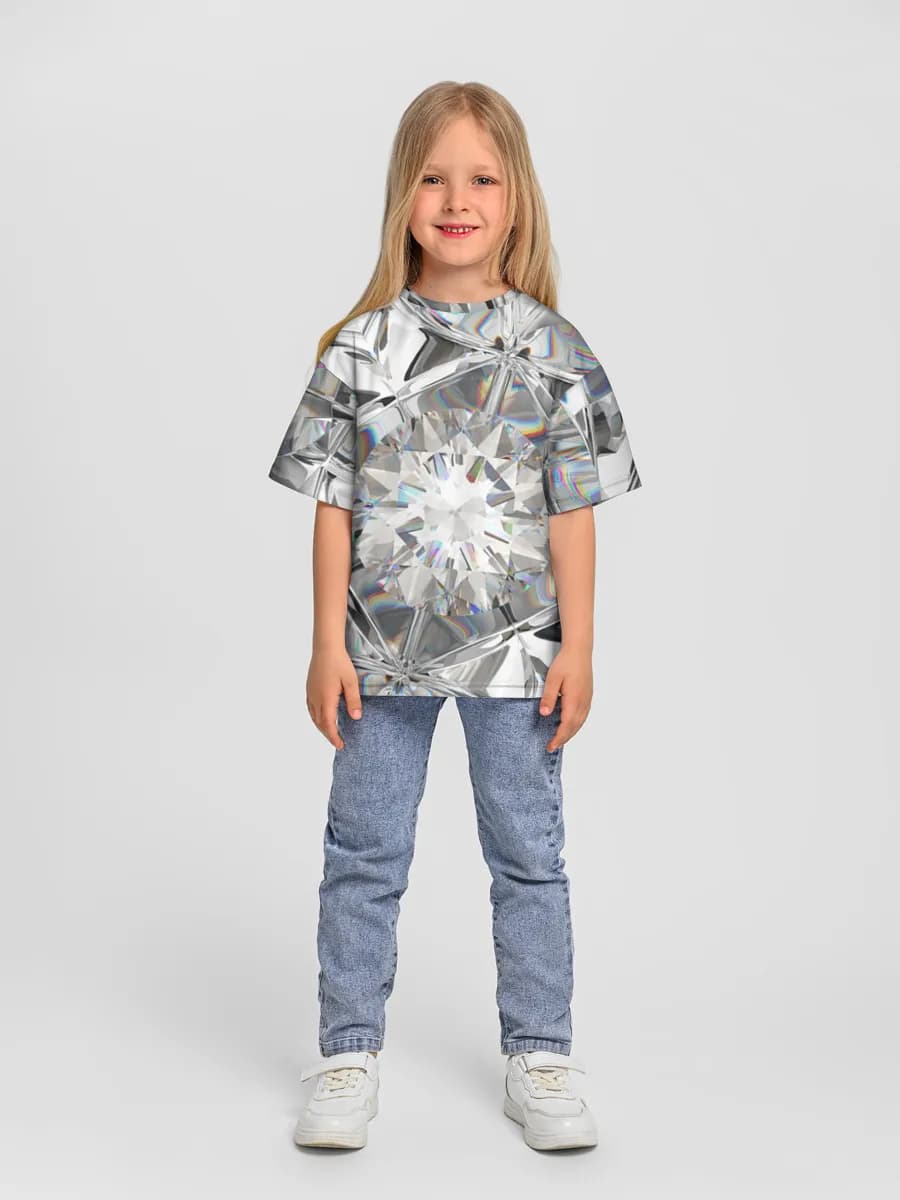 Camiseta Oversize de Algodón Niña