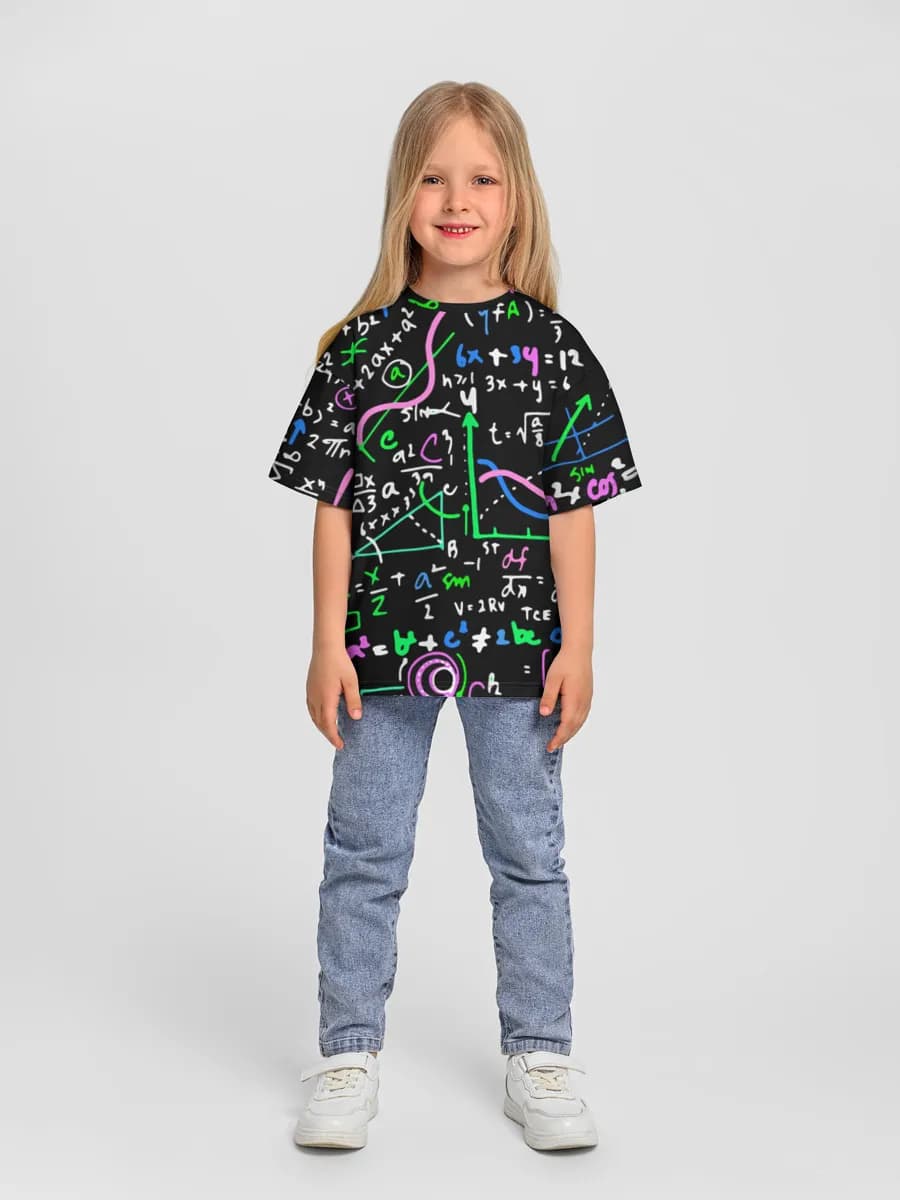 Oversized Baumwoll-T-Shirt Mädchen