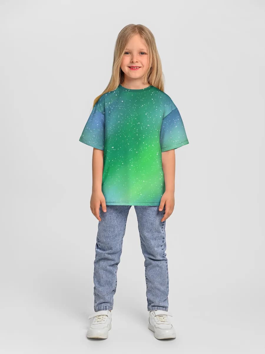 Oversized Baumwoll-T-Shirt Mädchen
