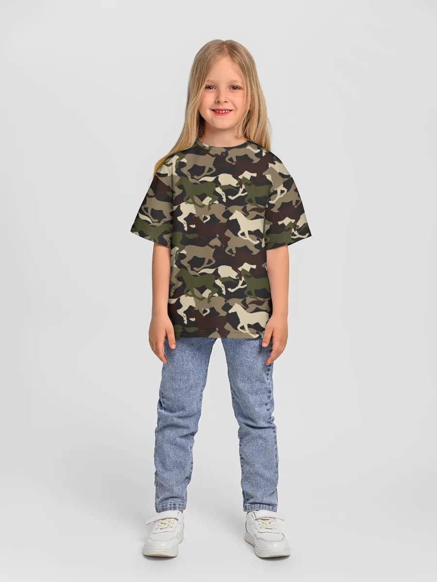 Oversized Baumwoll-T-Shirt Mädchen