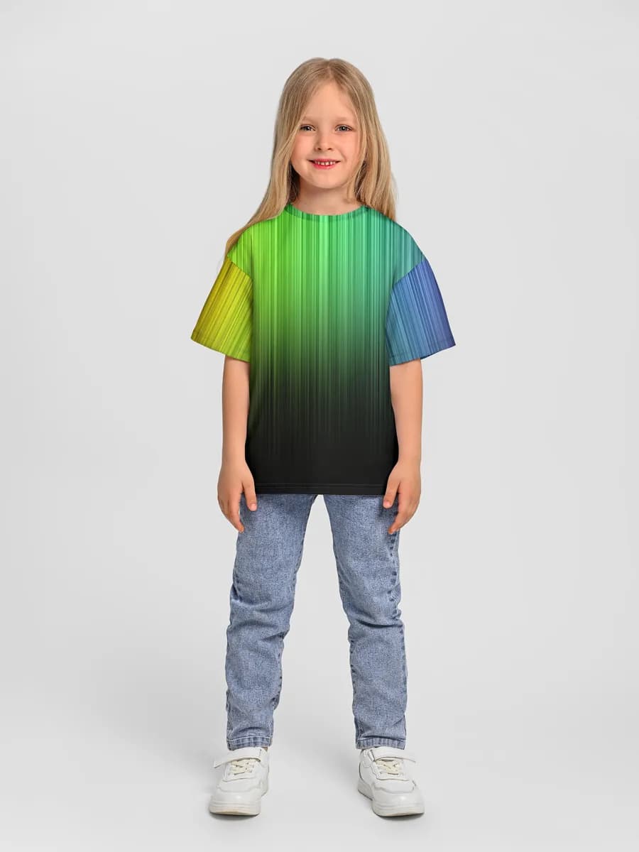 Girls' oversized cotton T-shirt
