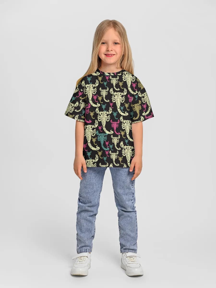 Oversized Baumwoll-T-Shirt Mädchen