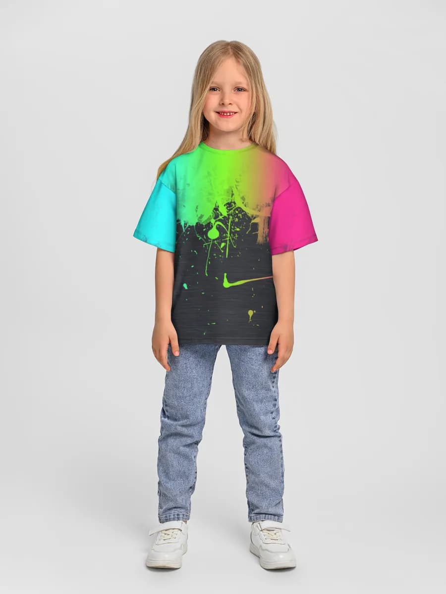 Camiseta Oversize de Algodón Niña