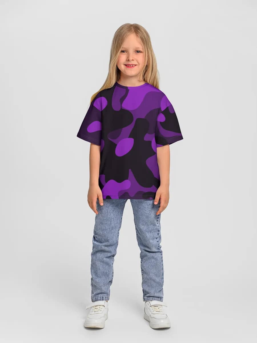 Oversized Baumwoll-T-Shirt Mädchen