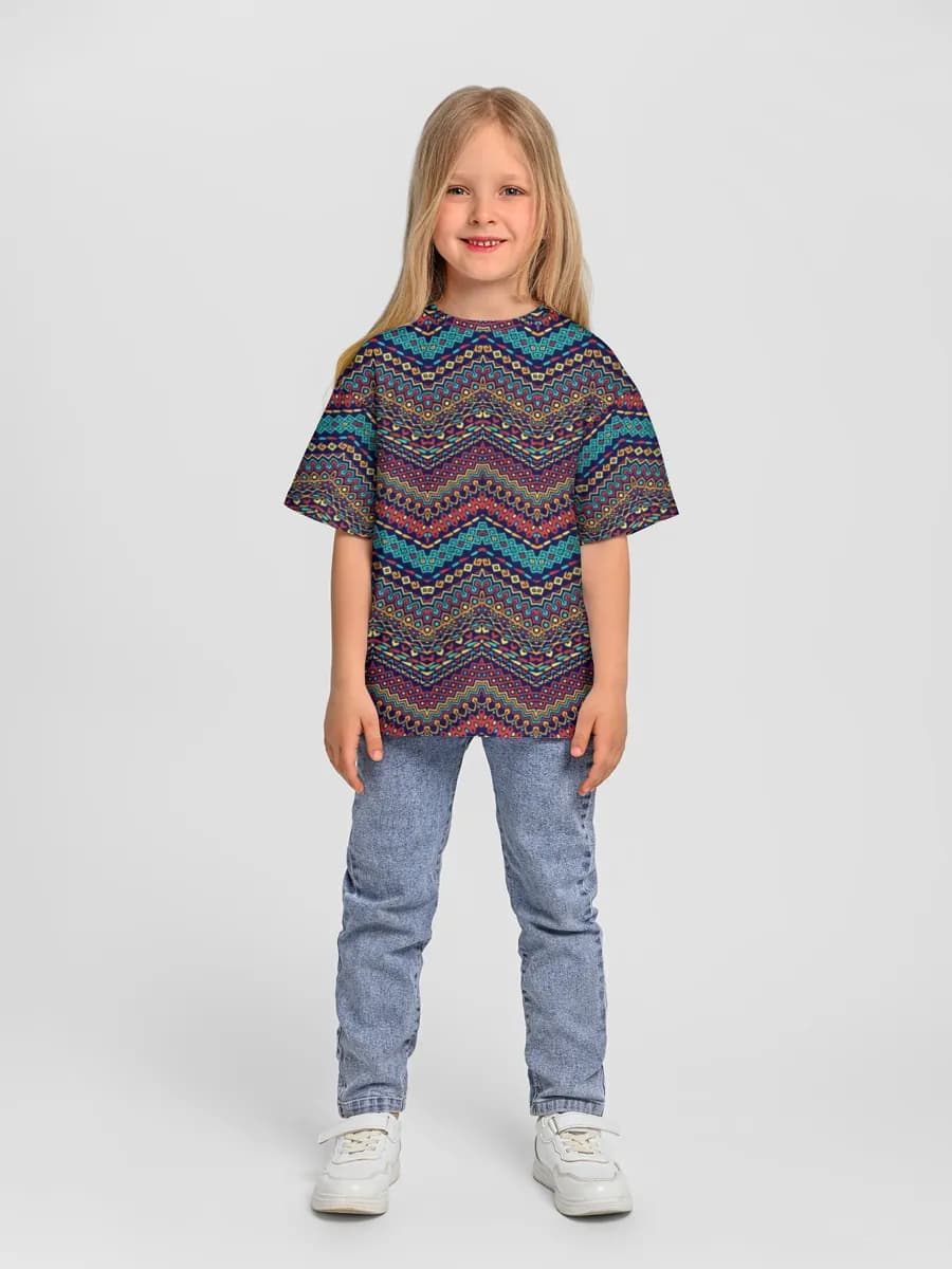 Camiseta Oversize de Algodón Niña