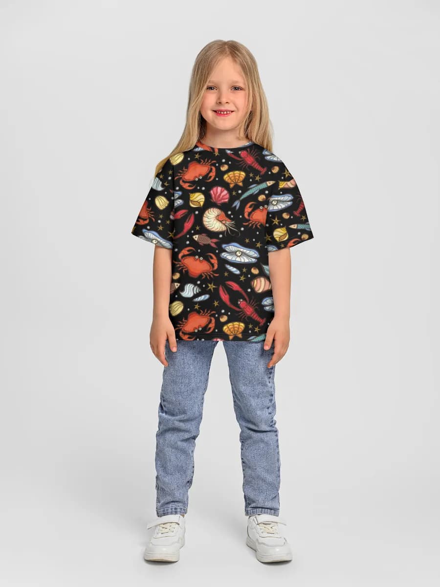 Camiseta Oversize de Algodón Niña