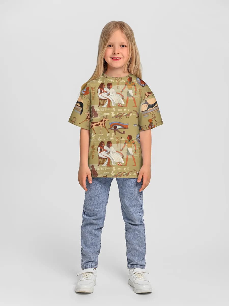 女の子 ビッグシルエット コットンTシャツ