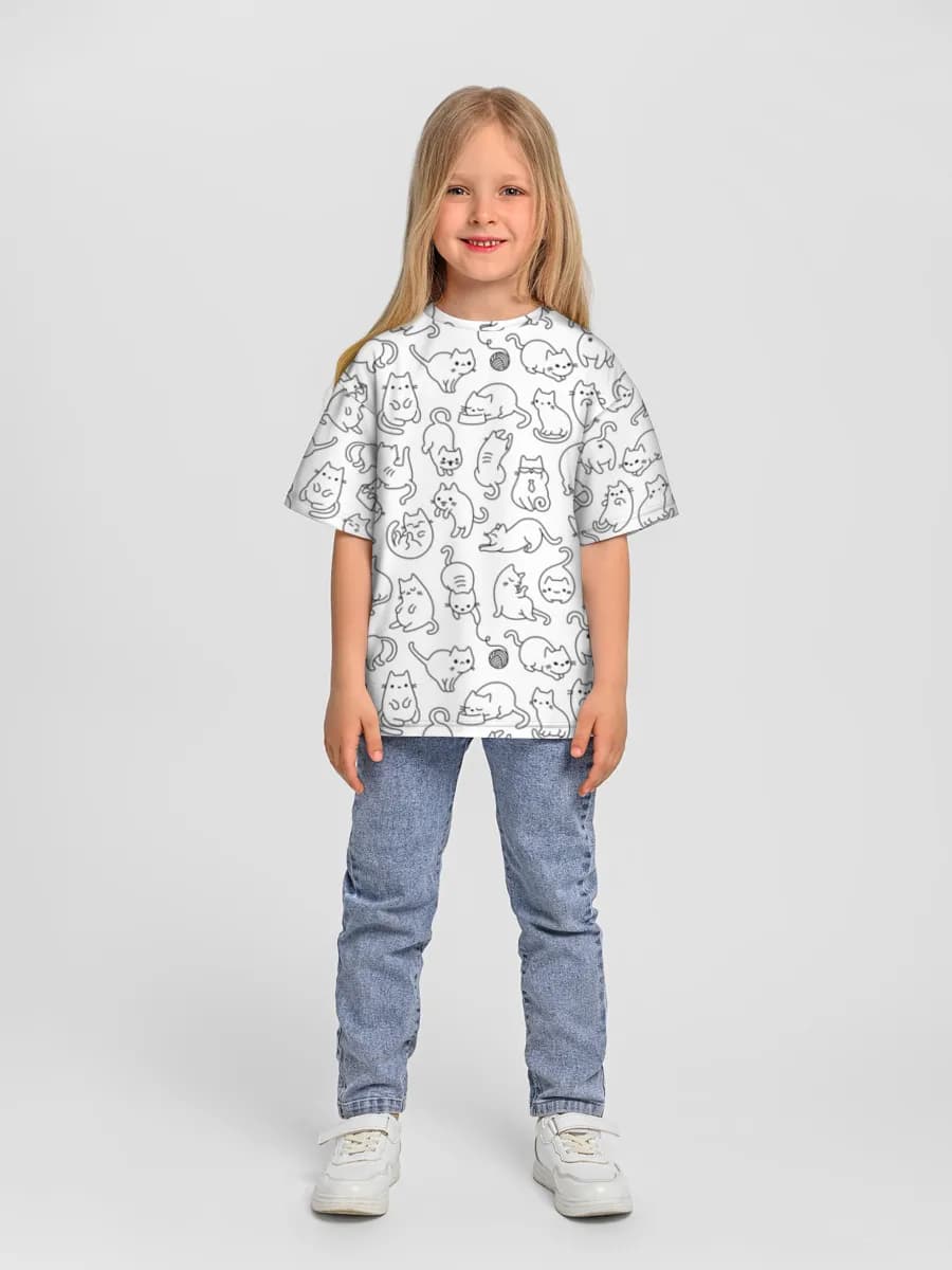 T-shirt coton oversize fille