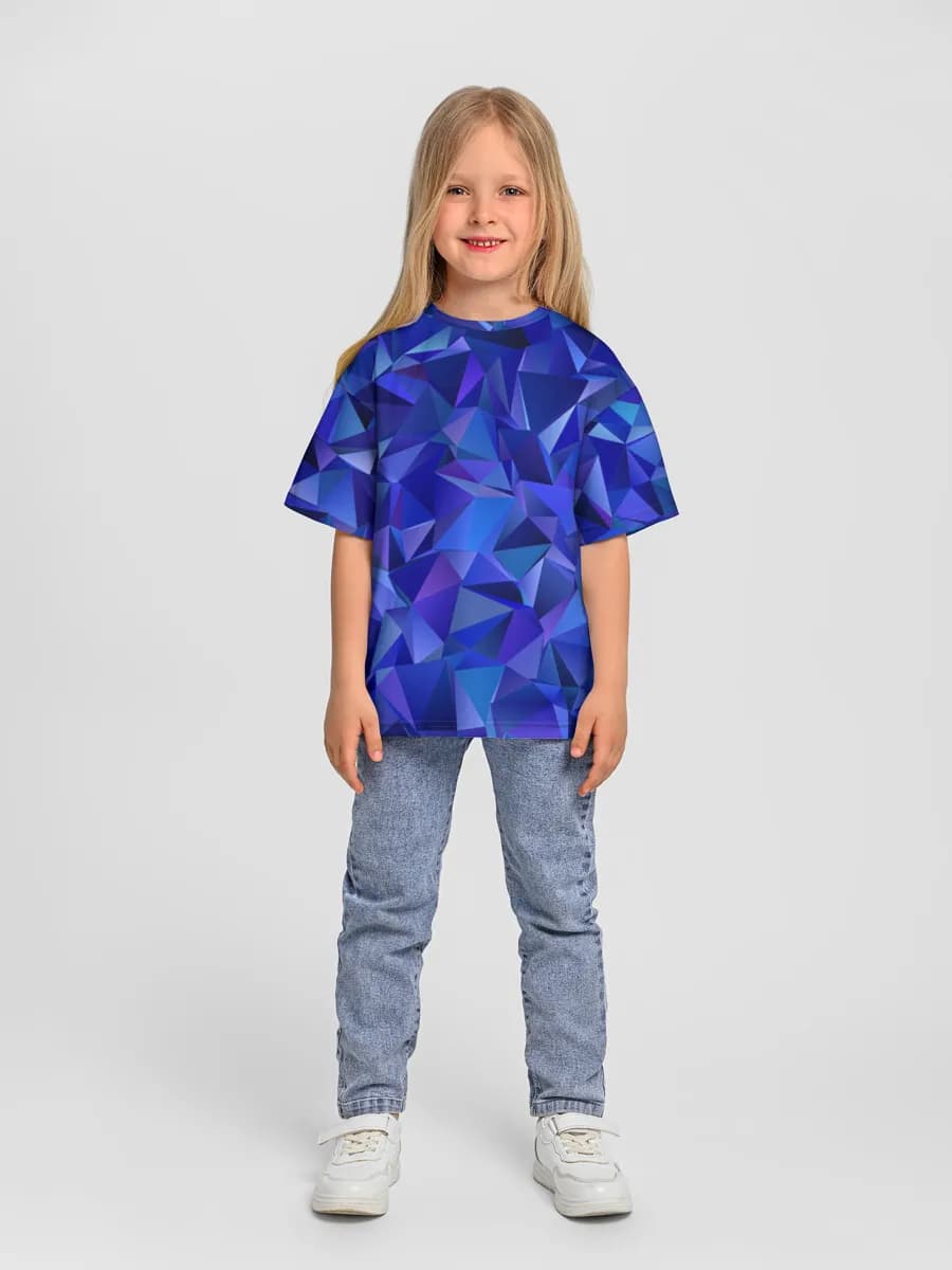 Girls' oversized cotton T-shirt
