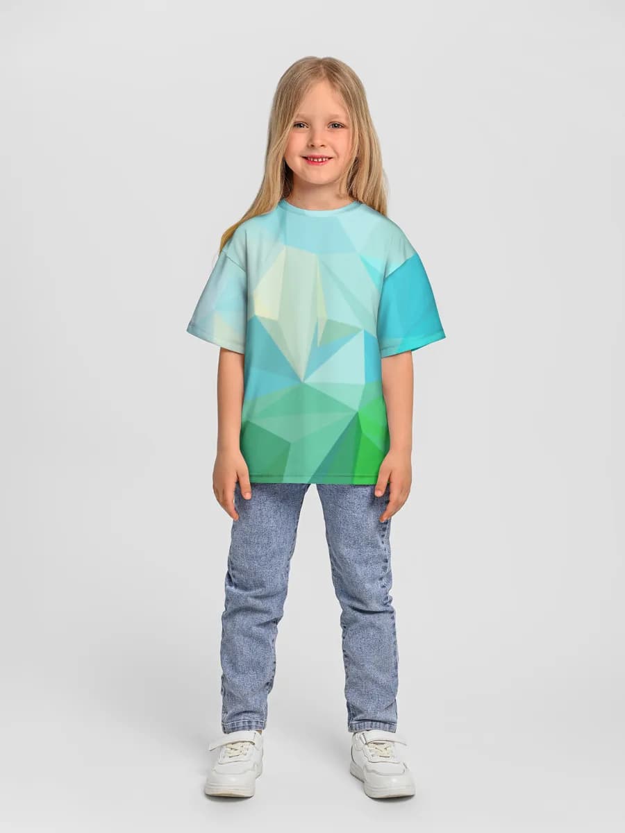 Oversized Baumwoll-T-Shirt Mädchen