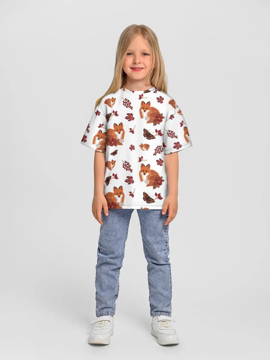 Camiseta Oversize de Algodón Niña