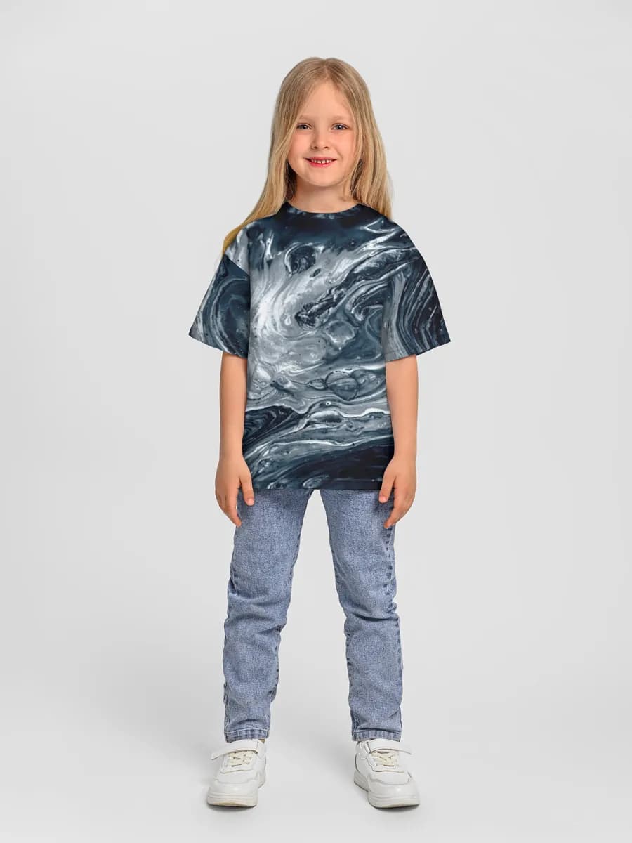 Oversized Baumwoll-T-Shirt Mädchen