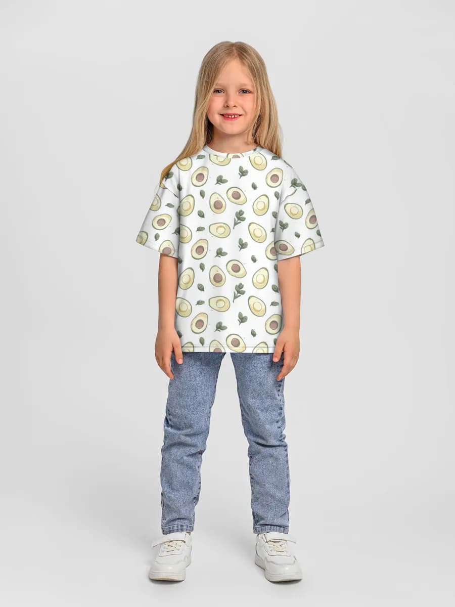 Camiseta Oversize de Algodón Niña