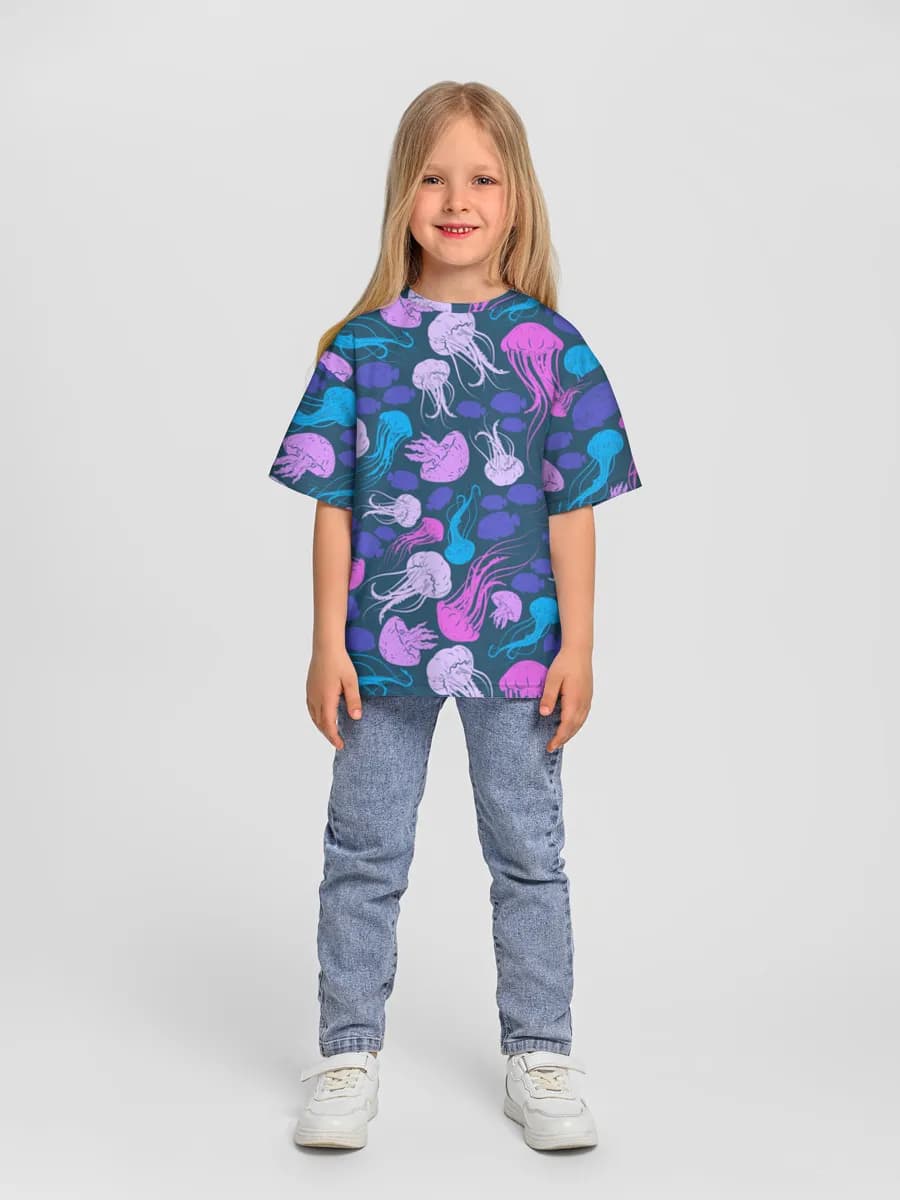 Camiseta Oversize de Algodón Niña