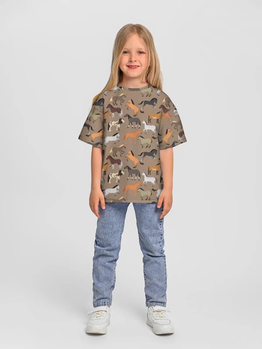 Camiseta Oversize de Algodón Niña
