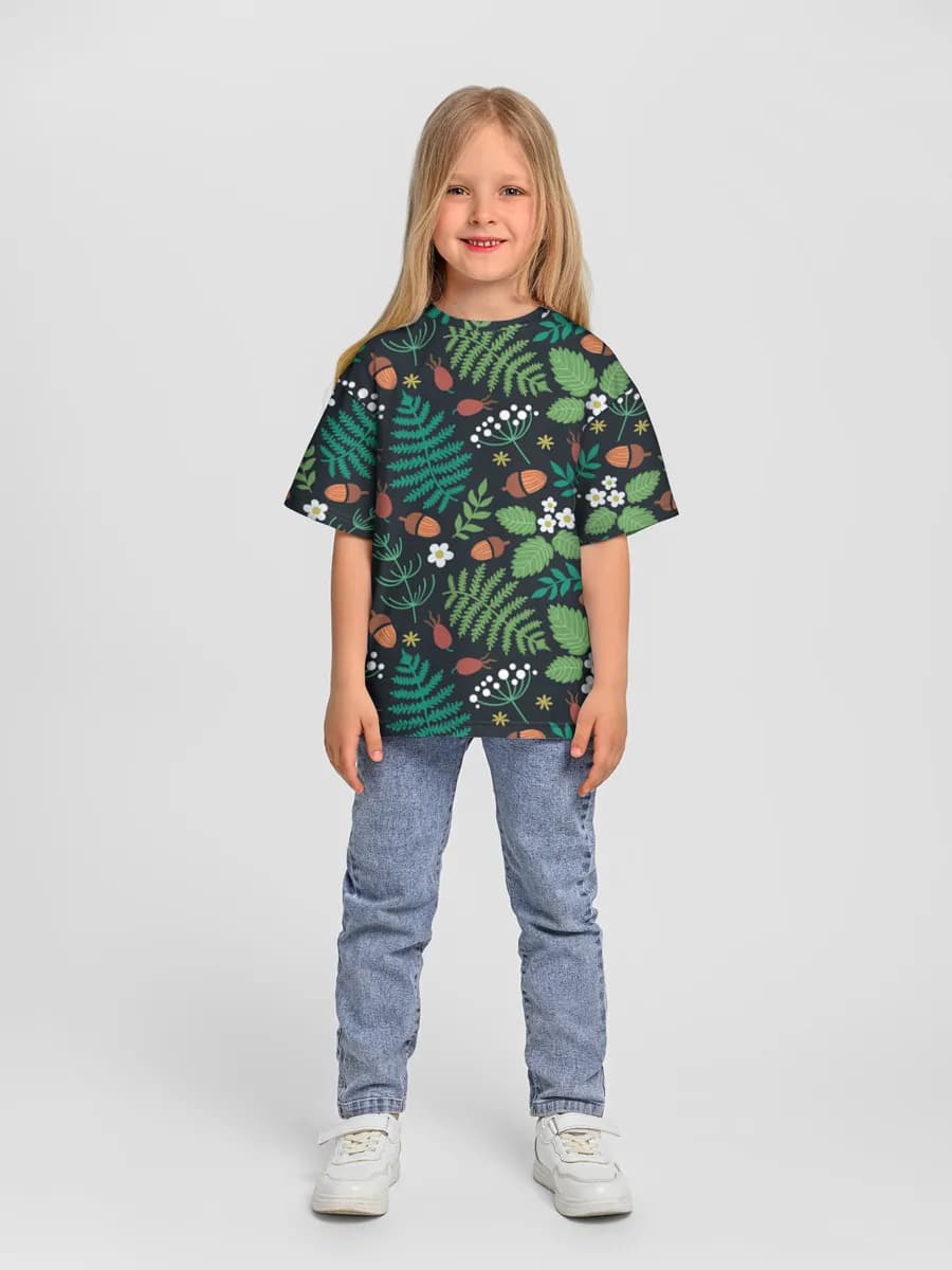 Camiseta Oversize de Algodón Niña