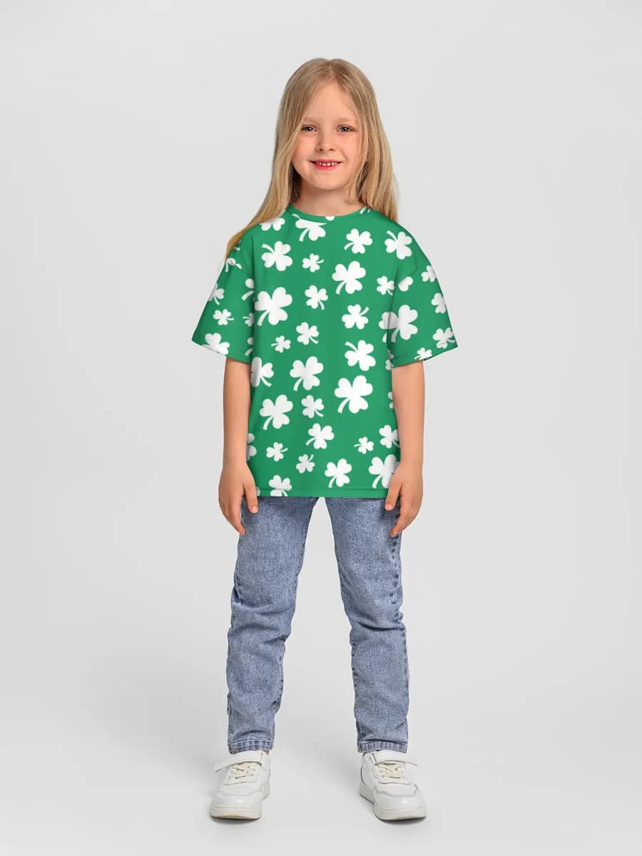 Camiseta Oversize de Algodón Niña