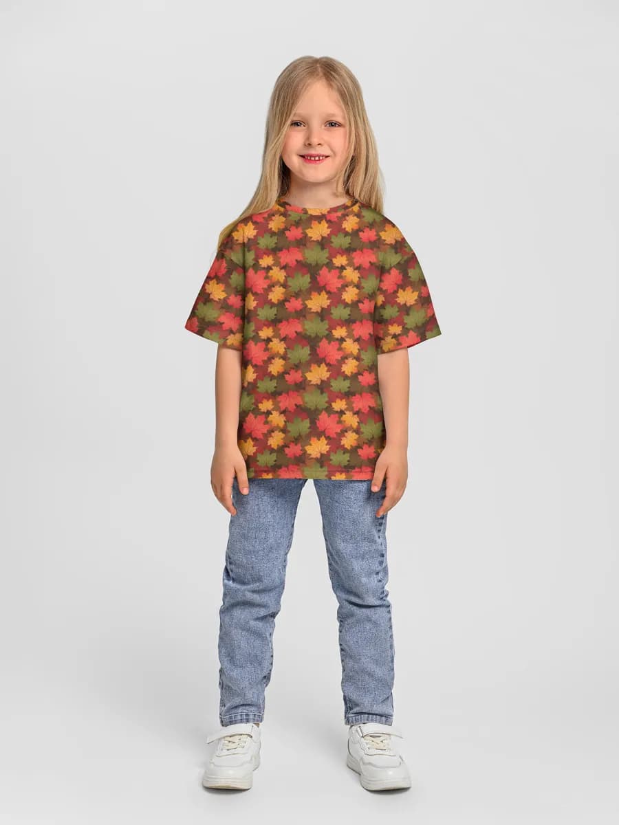 Oversized Baumwoll-T-Shirt Mädchen