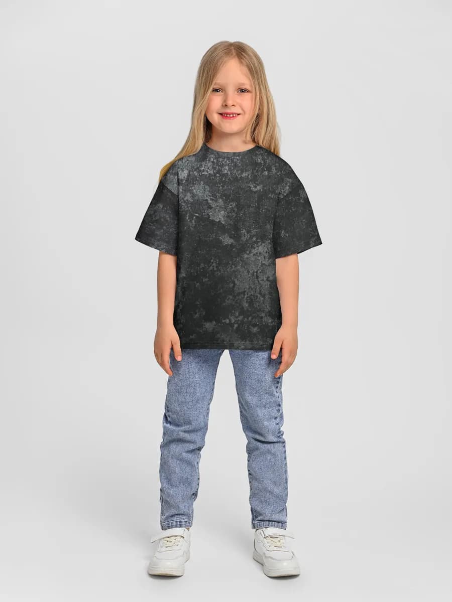 Girls' oversized cotton T-shirt