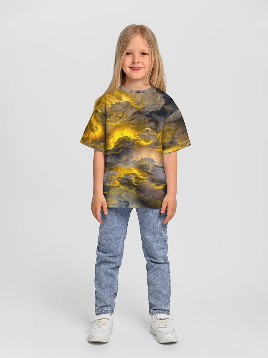 Camiseta Oversize de Algodón Niña