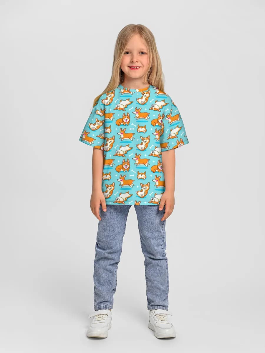 Oversized Baumwoll-T-Shirt Mädchen