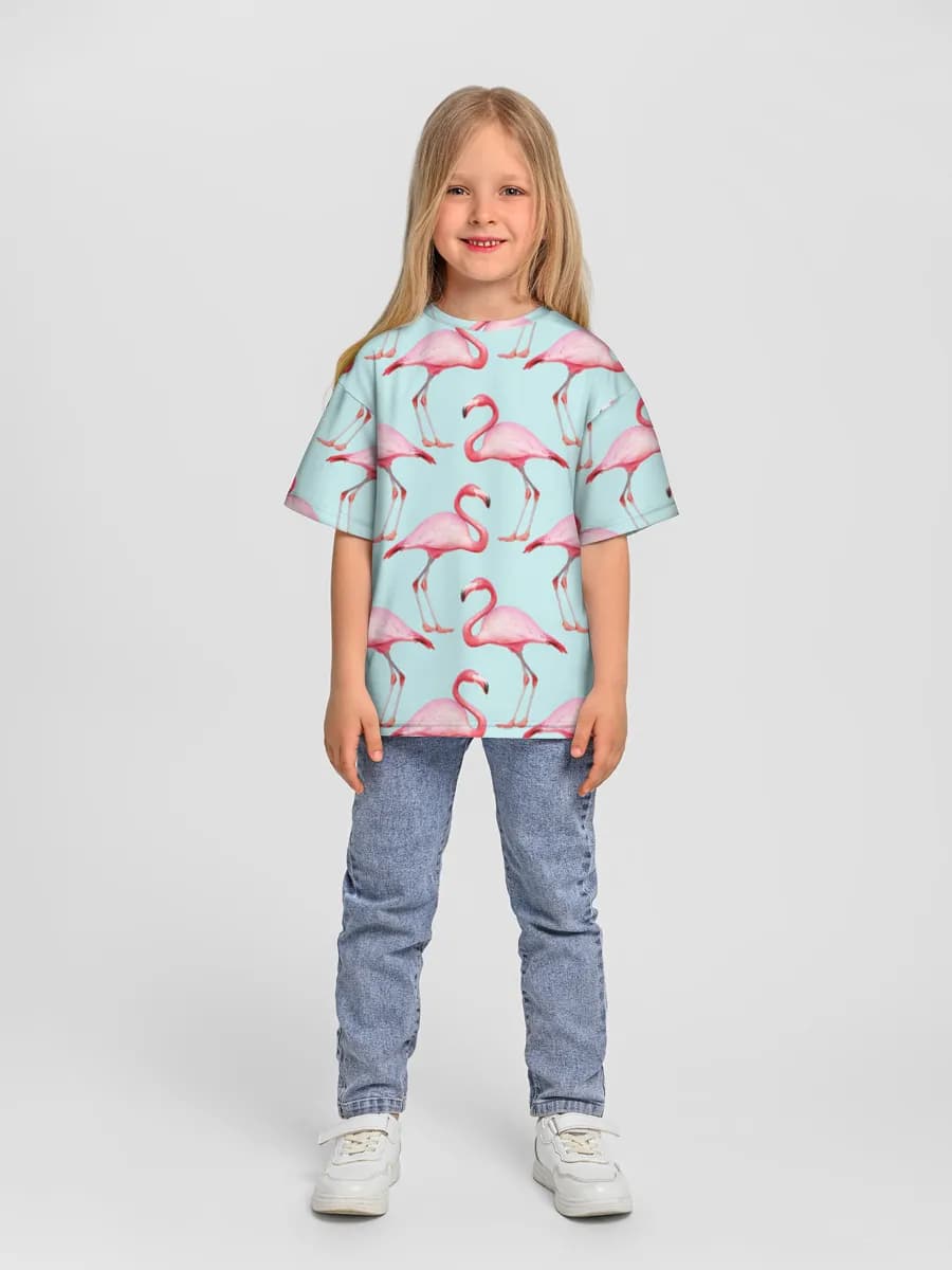 Oversized Baumwoll-T-Shirt Mädchen