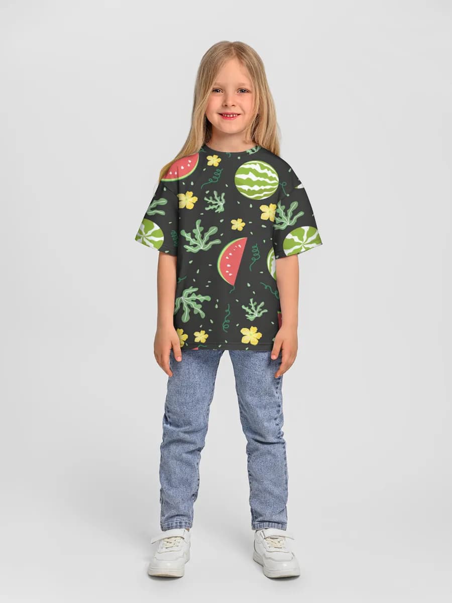 Camiseta Oversize de Algodón Niña
