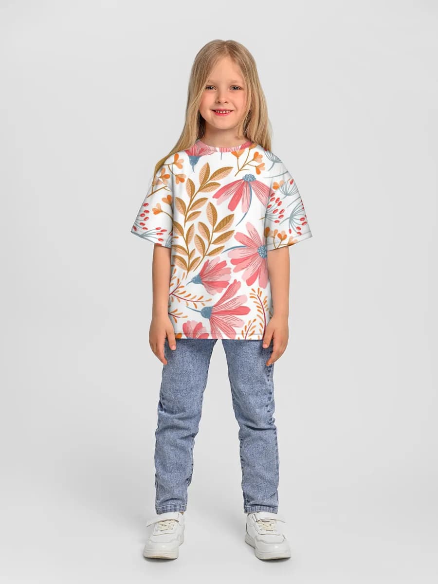 T-shirt coton oversize fille