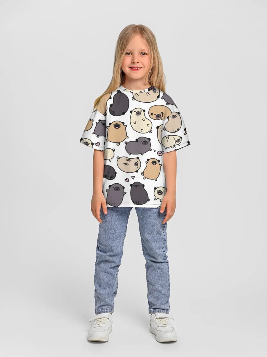Camiseta Oversize de Algodón Niña