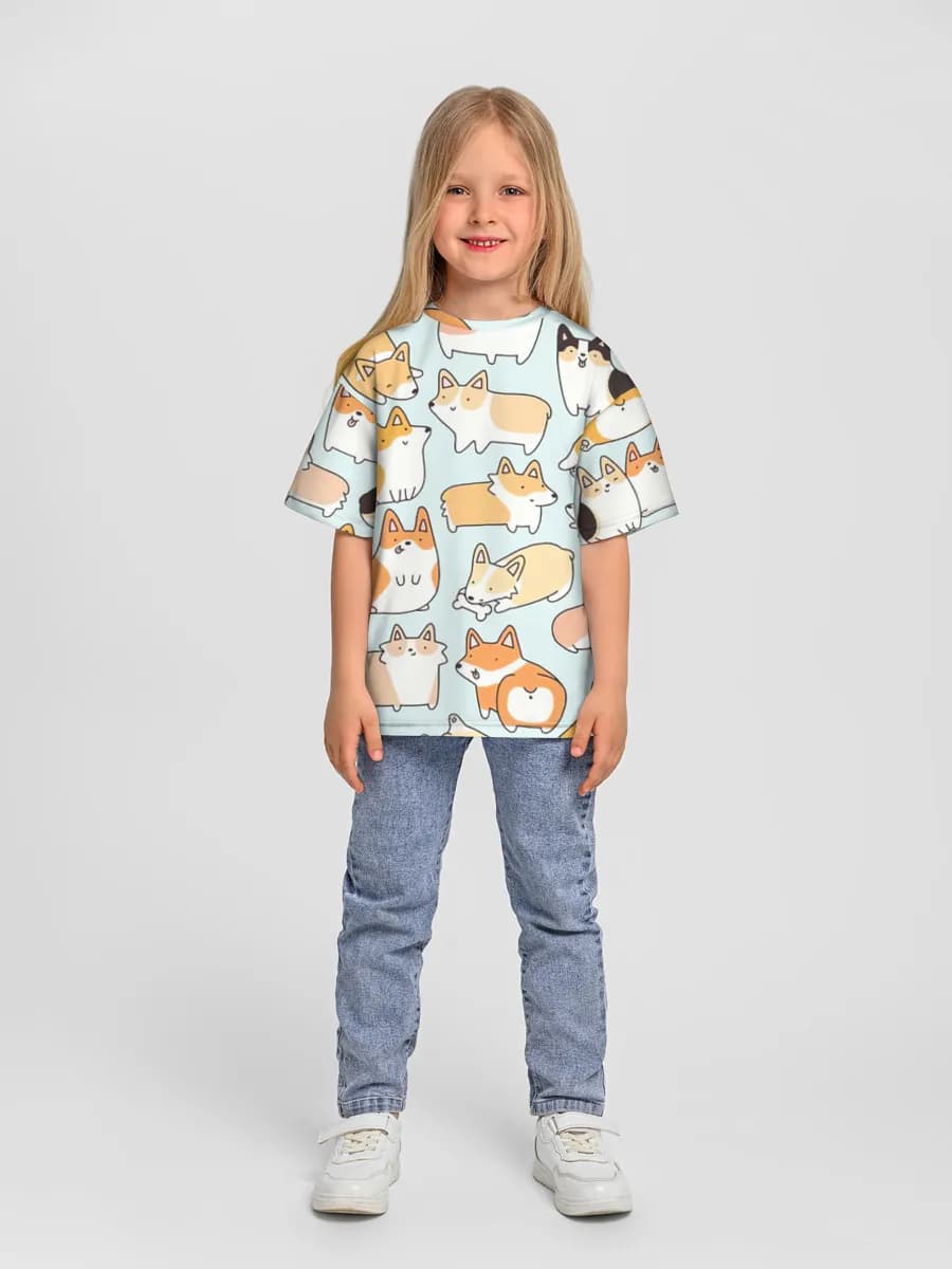 Camiseta Oversize de Algodón Niña
