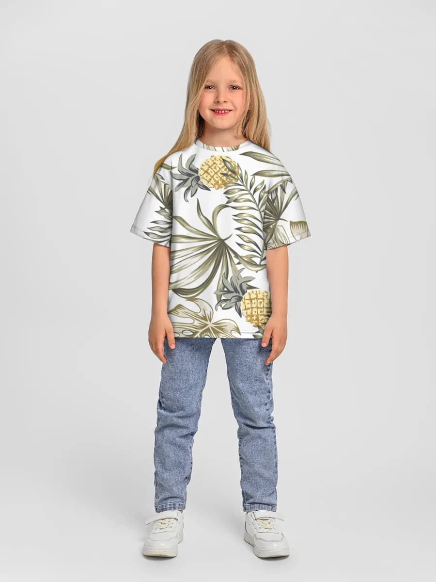 Camiseta Oversize de Algodón Niña