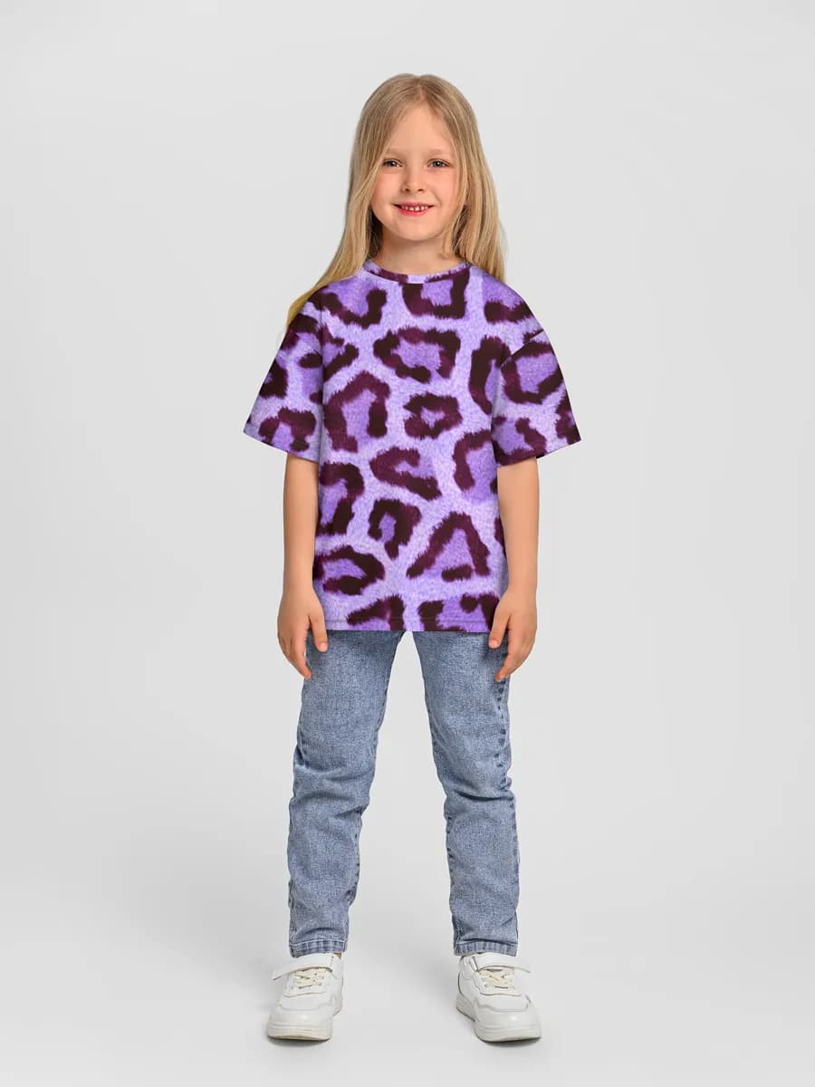 Oversized Baumwoll-T-Shirt Mädchen