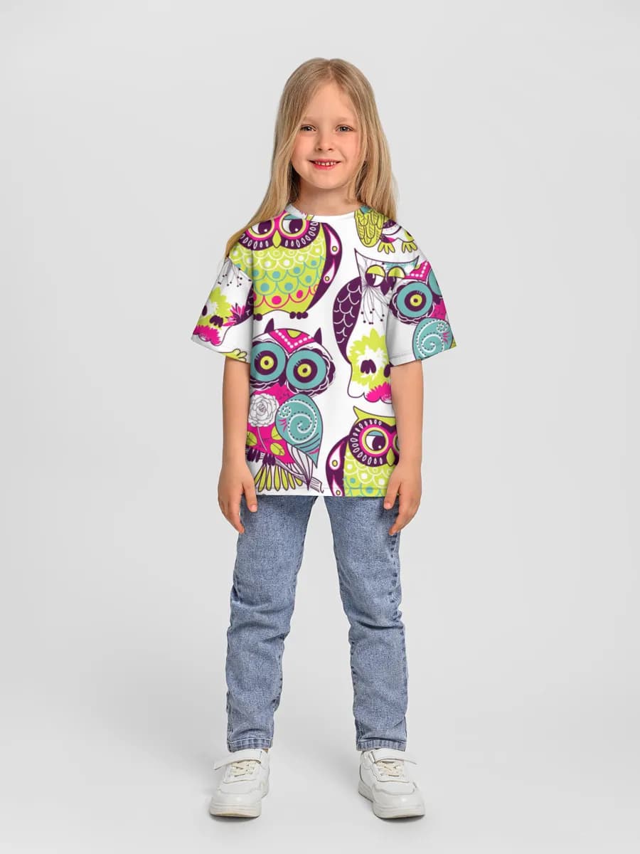 Oversized Baumwoll-T-Shirt Mädchen