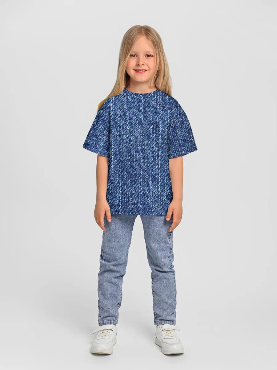 女の子 ビッグシルエット コットンTシャツ