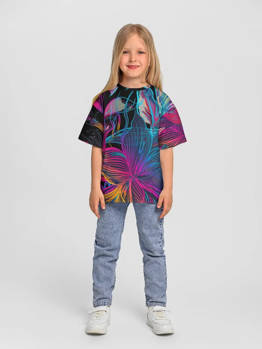 Camiseta Oversize de Algodón Niña